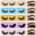 3D Faux Mink Eyelashes 18mm - 10 Pairs Dramatic Fluffy False Lashes
