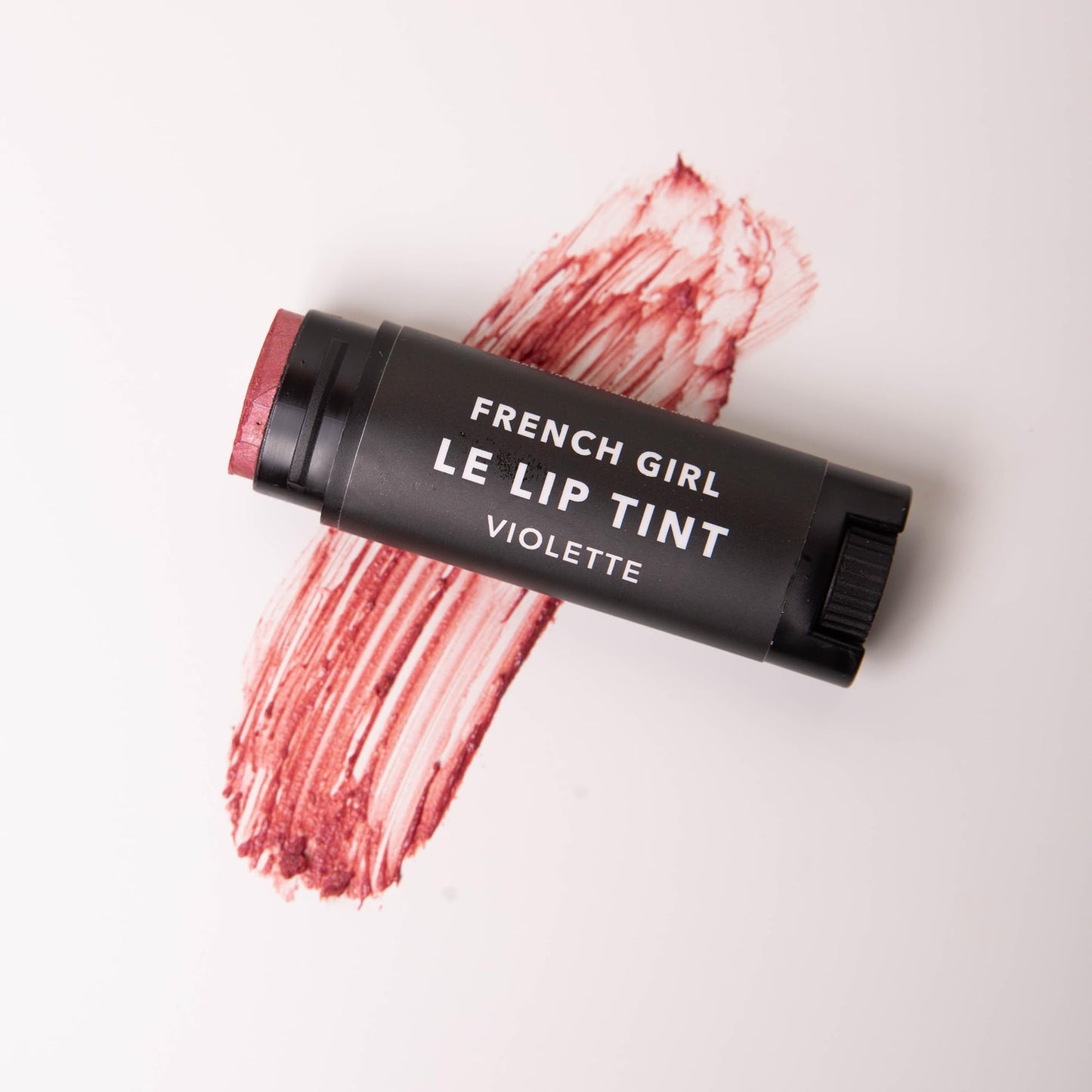 French Girl Le Lip Tint - Moisturizing & Hydrating Lip Balm for Sheer, Buildable Coverage & Shine, Clean Formula, Organic Ingredients, Vegan & Cruelty-Free - Violette