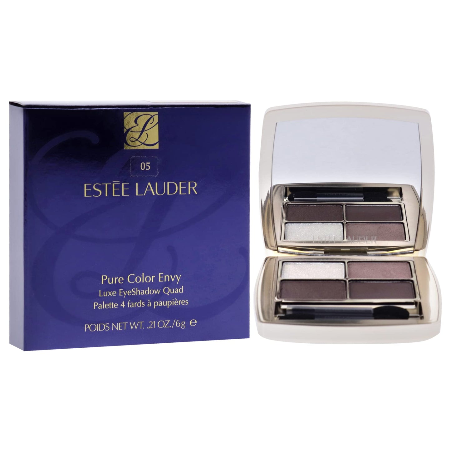 Estee Lauder Pure Color Envy Luxe Eyeshadow Quad - 05 Grey Haze Eye Shadow Women 0.21 oz