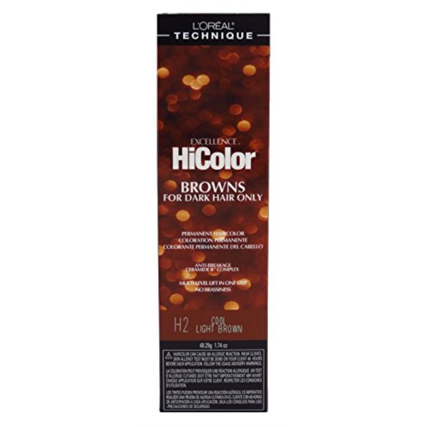 Loreal Excellence Hicolor H02 Tube Cool Light Brown 1.74 Ounce (51ml) (2 Pack)