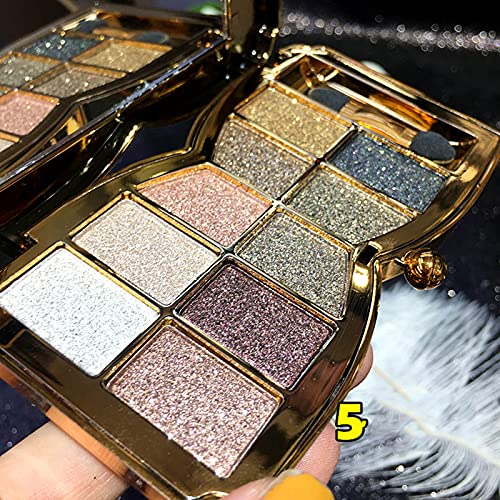 Glitter Eyeshadow Palette 10 Colors Shimmer Sparkle Makeup