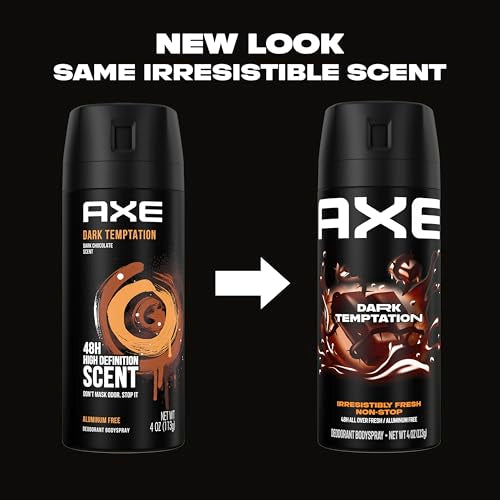 AXE Dark Temptation Body Spray Deodorant for Men 4 oz