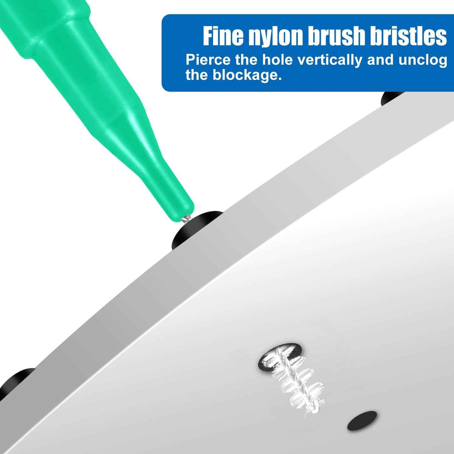 30pcs Shower Head Cleaner Tools, Shower Head Cleaning Brushes Multi-Sized Shower Head Cleaner Picks for Small Hole Anti-Clogging Cleaning Brush for Gap Nozzle Slot (Green)