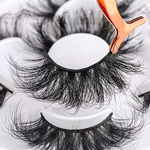 25mm 3D Mink Lashes Full Volume Fluffy Siberian Fur