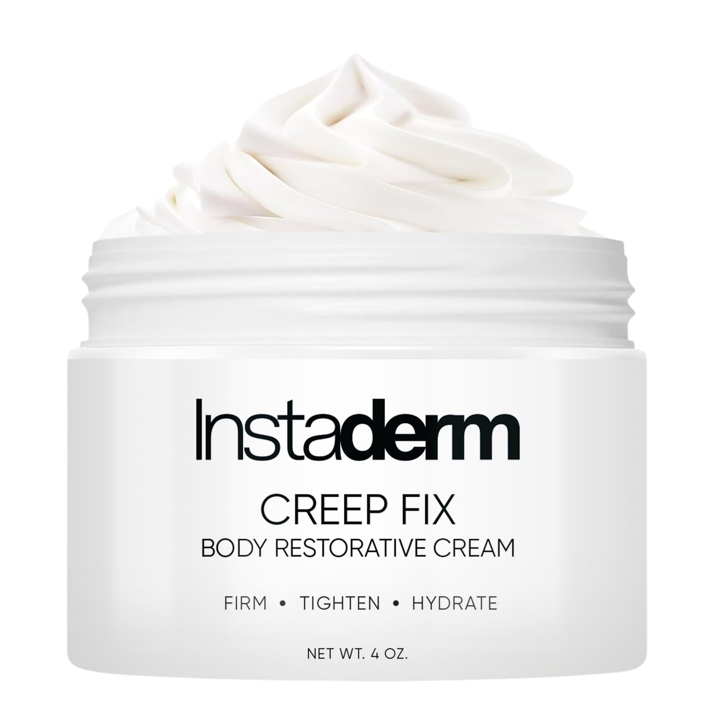 Instaderm Crepe Fix Body Restorative Cream – Anti-Aging Wrinkle Cream, Support Skins Natural Elastin & Collagen Production to Restore, Lift, Tighten, Hydrate & Smooth Thinning Aged Crepey Skin. 4OZ