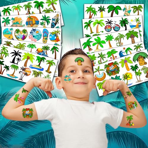 101 PCS Palm Tree Temporary Tattoos - Party Favors & Decorations