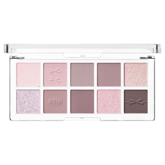 BBIA Essential Eye Palette - Buildable & Blendable Eyeshadow Palette Matte Finish & Gorgeous Shimmer Glitter Pearls Warm Cool Natural Shade Soft Shadow Colors Vegan Korean Makeup (01 YOUR MAUVE)