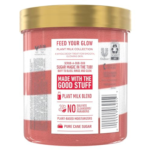 Dove Sugar Body Scrub Oat Milk & Berry Brulée 15 oz