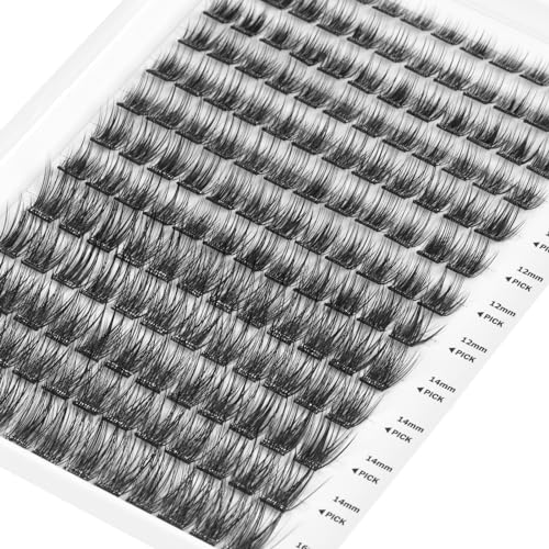 Self Adhesive Eyelash Clusters - 156 Pcs Mixed Sizes