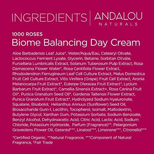 Andalou Naturals 1000 ROSES® Biome Balancing Day Cream