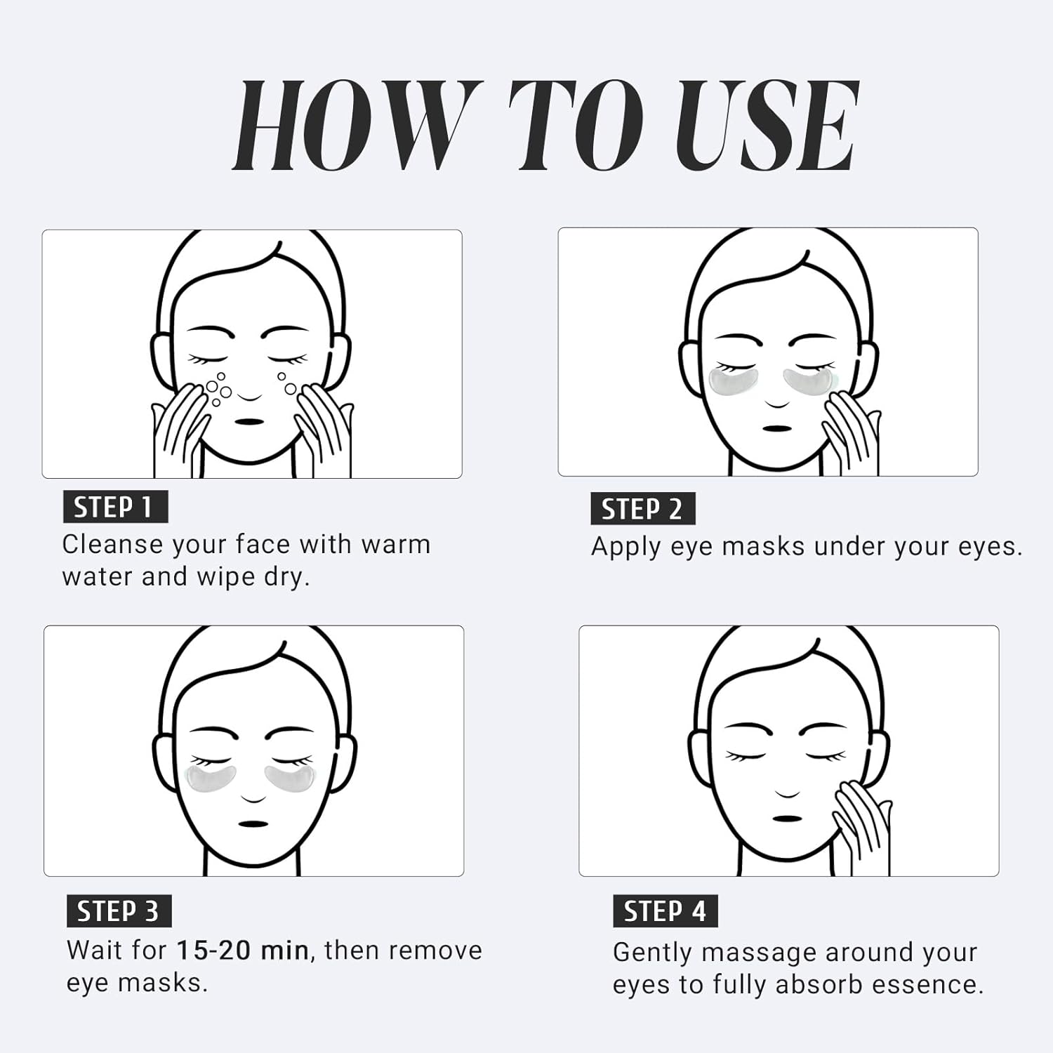 Under Eye Patches Gold and Hyaluronic Acid for puffy eyes,Rose Eye Masks for Dark Circles and Puffiness skin care Smooth Wrinkles products 30 Pairs