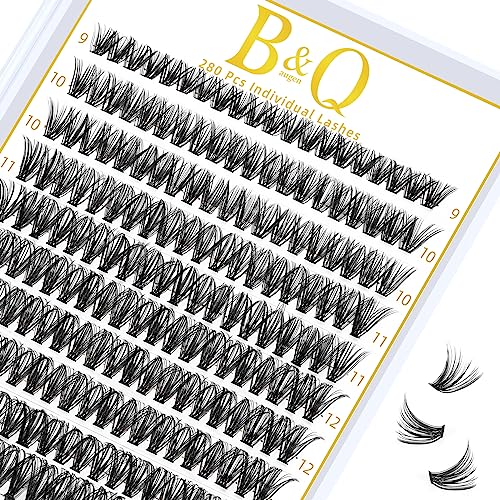 40D D-Curl Lash Clusters 280PCS DIY Kit - Cat Eye Extensions