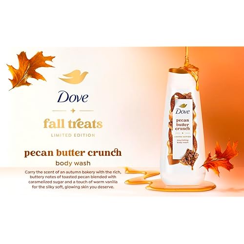 Dove Limited Edition Holiday Treats Body Wash for Deep Nourishment Pecan Buttercrunch 20 oz
