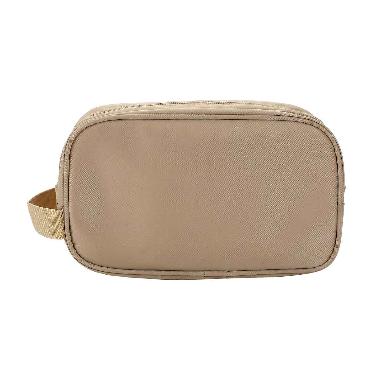 Bioworld Dual Compartment Beige Toiletry Cosmetic Kit