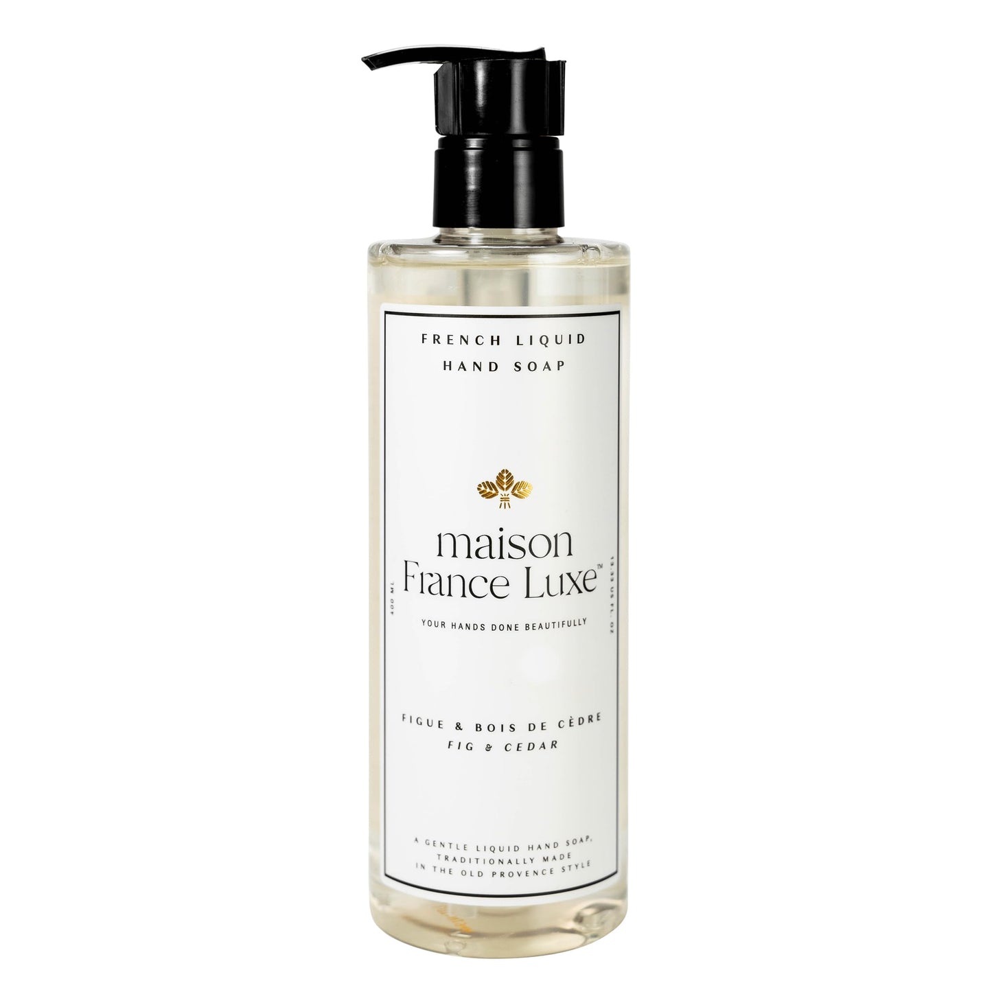 Maison France Luxe French Liquid Hand Soap, 400ml, Fig & Cedar