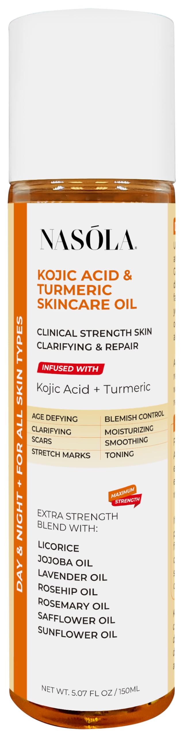 Nasola Kojic Acid Turmeric Skincare Bio Pure Oil