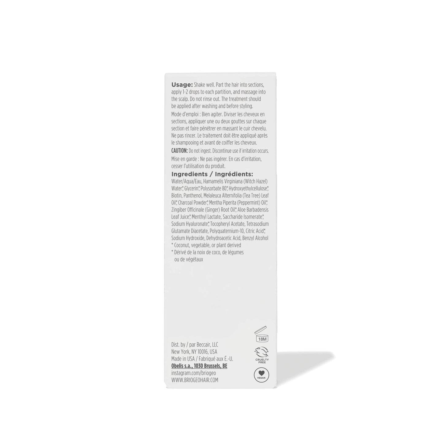 Briogeo Scalp Revival Charcoal + Tea Tree Scalp Treatment, Scalp Serum to Soothe a Dry, Flaky, Itchy Scalp, Absorb Oil, Hydrate Dry Scalp, Clarify Build Up, Vegan, Cruelty-Free, 1 fl oz