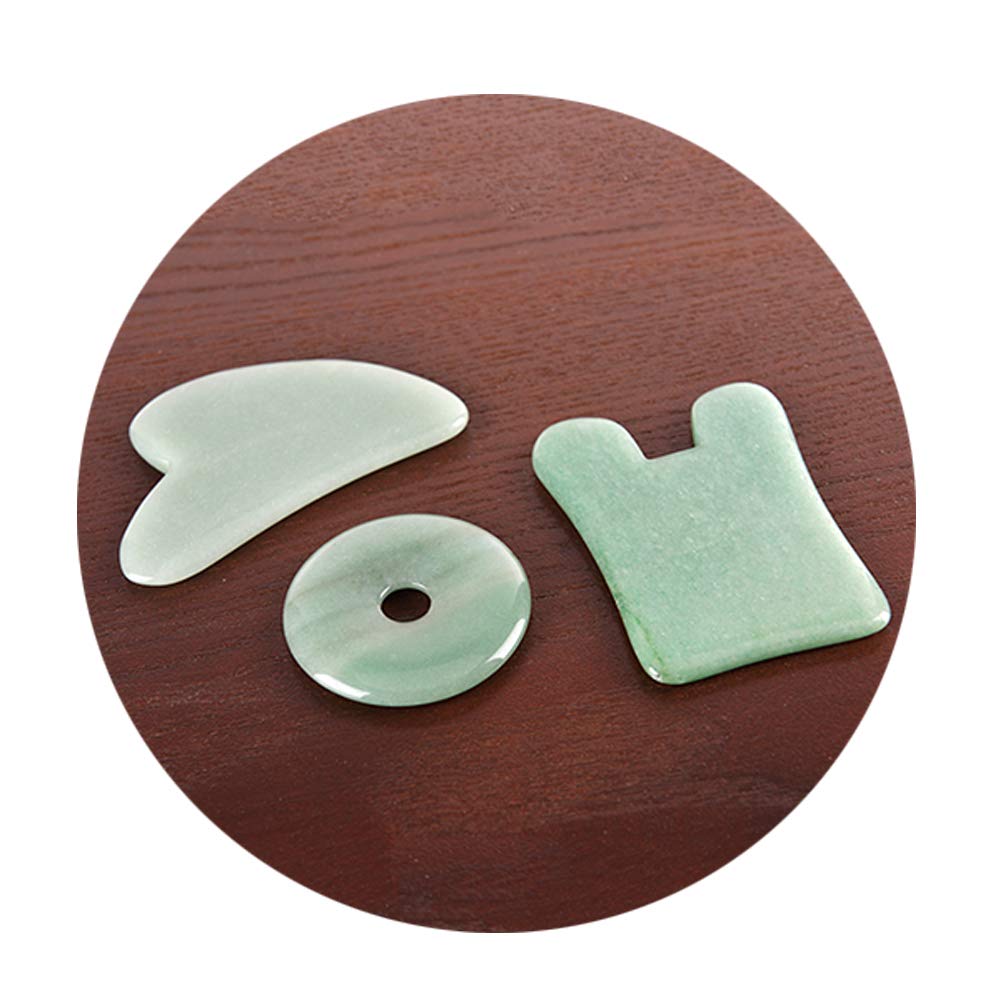 TOP SEWING Gua Sha Facials Tools for Nose Massage Tools Board Natural Jade Stone for SPA Acupuncture Therapy Trigger Point Treatment