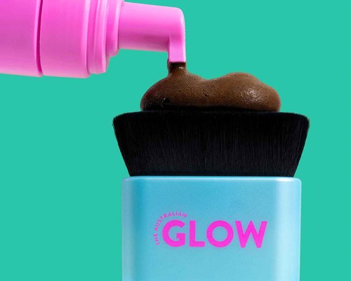 Australian Glow 1 Hour Express Self Tanning Mousse w/Quad-Collagen Complex & Hyaluronic Acid, MEDIUM - 6.76 fl. oz / 200ml