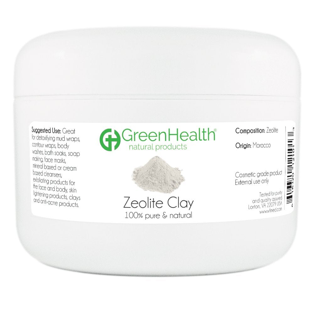 GreenHealth Zeolite Clay Powder 6 oz - 100% Pure & Natural