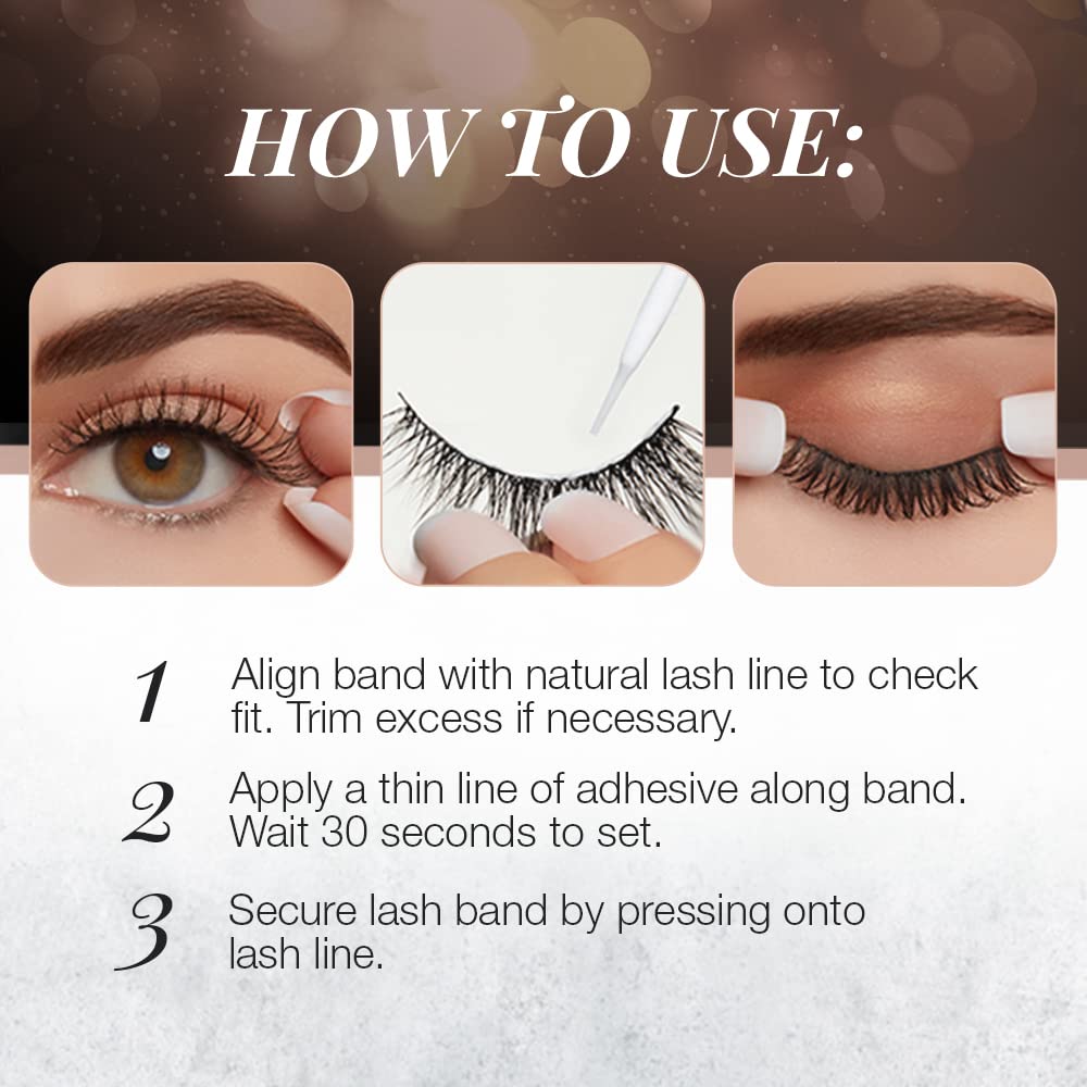 Ardell Strip Lashes Naked Lashes 433 with Invisiband, 1 pair