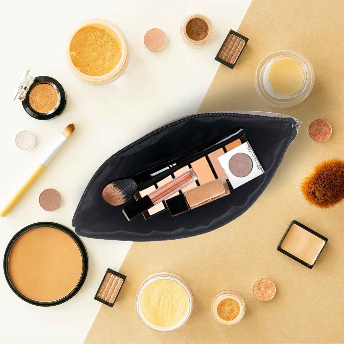 BQXH Funny Goose Pun Makeup Bag, Funny Gifts Cosmetic Bag, Goose Gifts Travel Organizer Animal Humor Zipper Pouch Graduation Birthday Friendship Gifts for Women Coworker Best Friend Sister