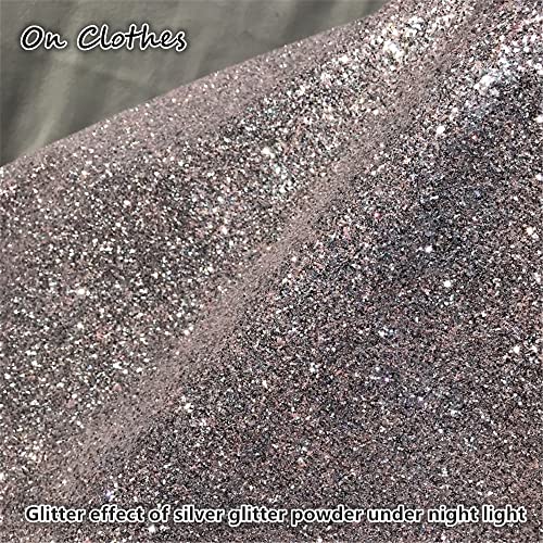 Go Ho Silver Glitter Spray for Hair & Body - 10g Holographic Sparkle