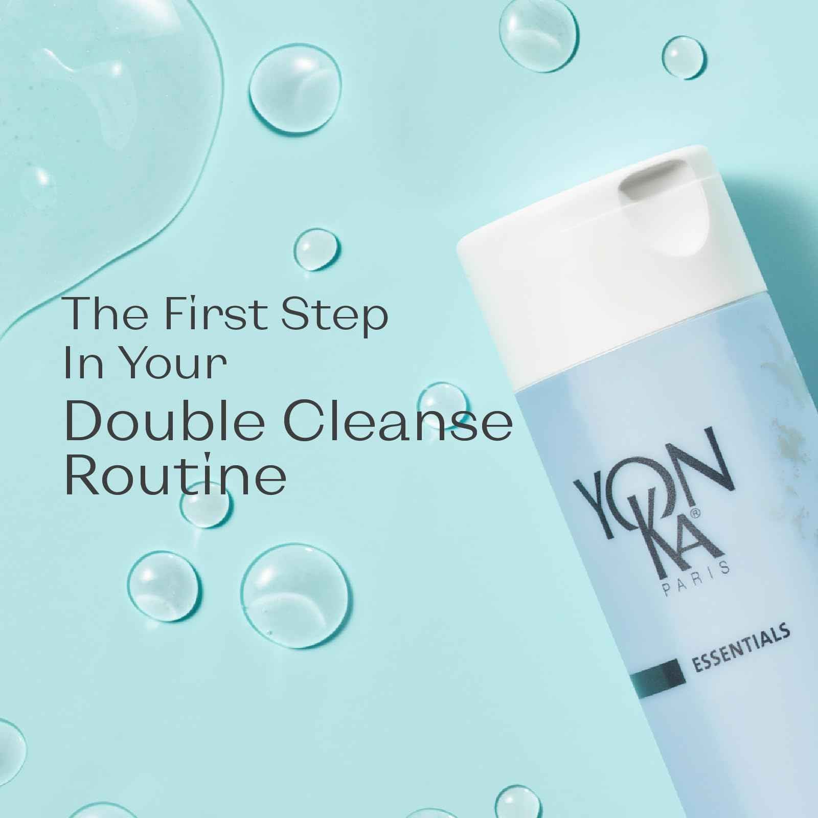 Yonka Eau Micellaire Travel Size | Micellar Water and Cleansing Makeup Remover | Gentle Face Wash with Rose and Chamomile to Remove Impurities and Hydrate | Paraben-Free | 2.53 fl oz