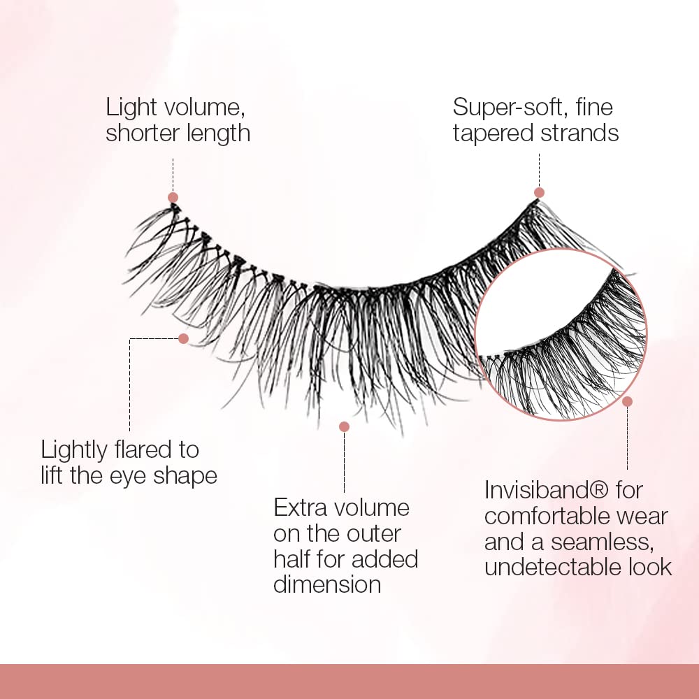 Ardell Strip Lashes Naked Lashes 433 with Invisiband, 1 pair