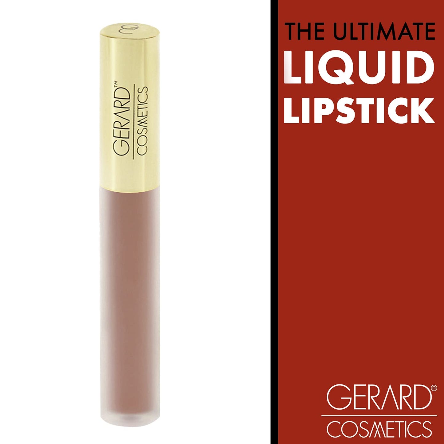 Gerard Cosmetics HydraMatte Liquid Lipstick Bare It All | Mauve Lipstick with Matte Finish | Long Lasting and Non-Drying | Super Pigmented Fully Opaque Lip Color