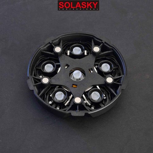 2 Pcs 6 Blade Magnetic Replacement Shaving Head, Washable Shaver Blade Heads Replacement for Head Shaver Razor for Men