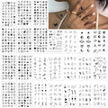698 Pcs Temporary Tattoos - 24 Sheets Waterproof Fake Tattoos for Kids