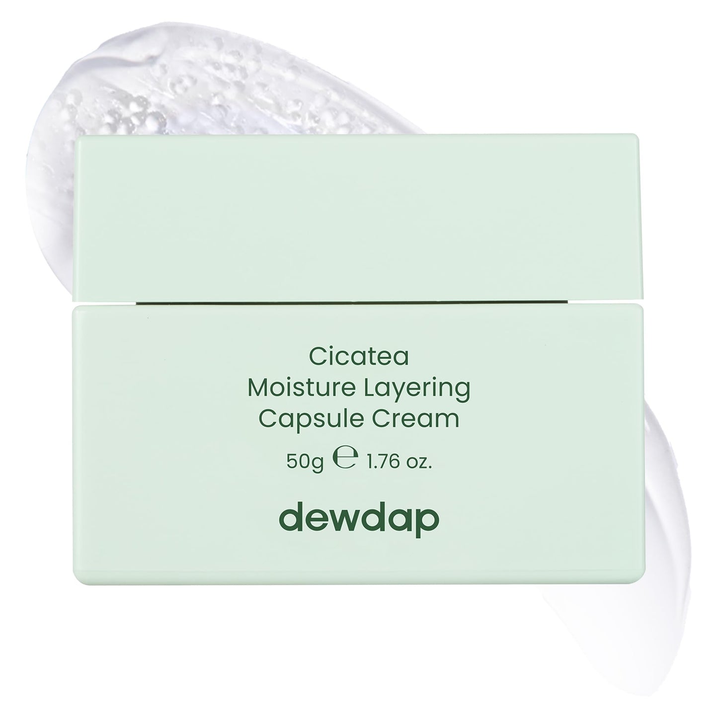 DEWDAP Cicatea Moisture Layering Capsule Cream, Niacinamide, Centella Asiatica for Deep Hydration, Face Moisturizer for Sensitive Skin, Korean Skincare (1.69 Fl Oz / 50ml)