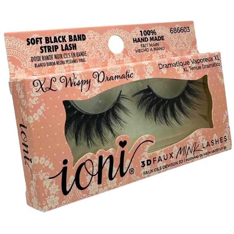 Handmade 3D Faux Mink False Eyelashes - Wispy Dramatic