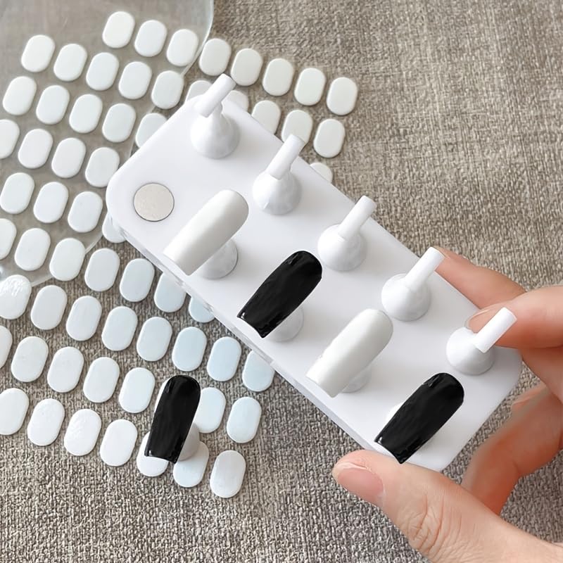 Clear Acrylic Nail Art Display Stand with Magnetic Base