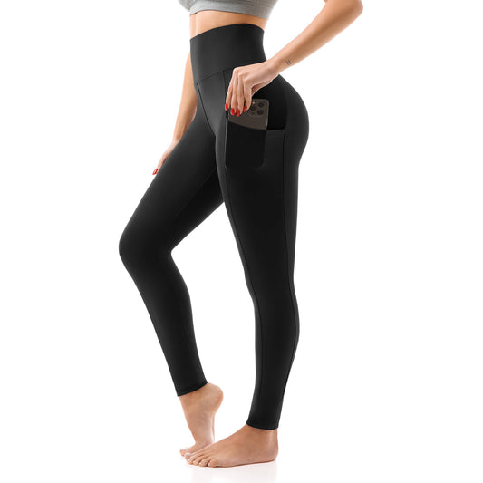 SINOPHANT High Waisted Leggings for Women - Full Length Capri Buttery Soft Yoga Pants for Workout Athletic(Black Camo,S-M)