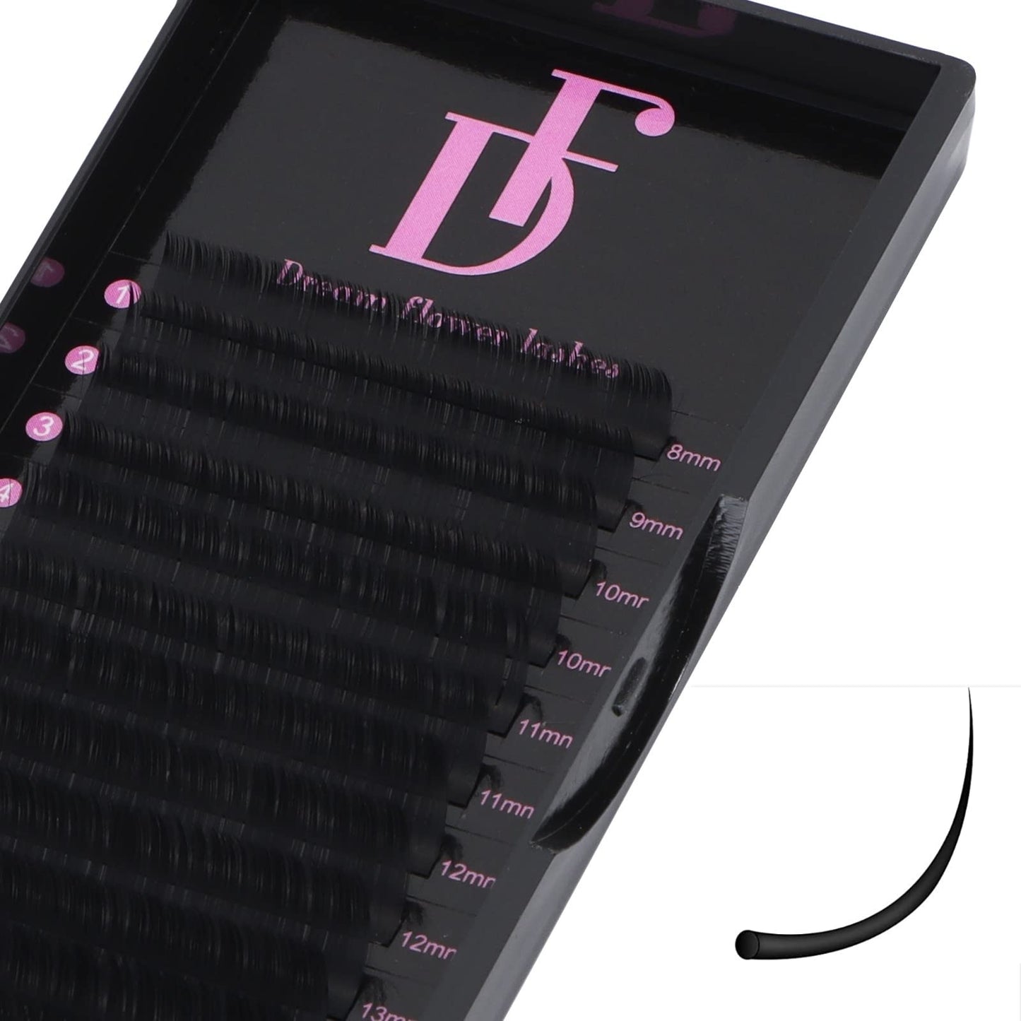 Classic Lash Extensions, 0.10D-Mix8-15mm Eyelash Extension Matte Black Individual Eyelashes Single Lash Extensions