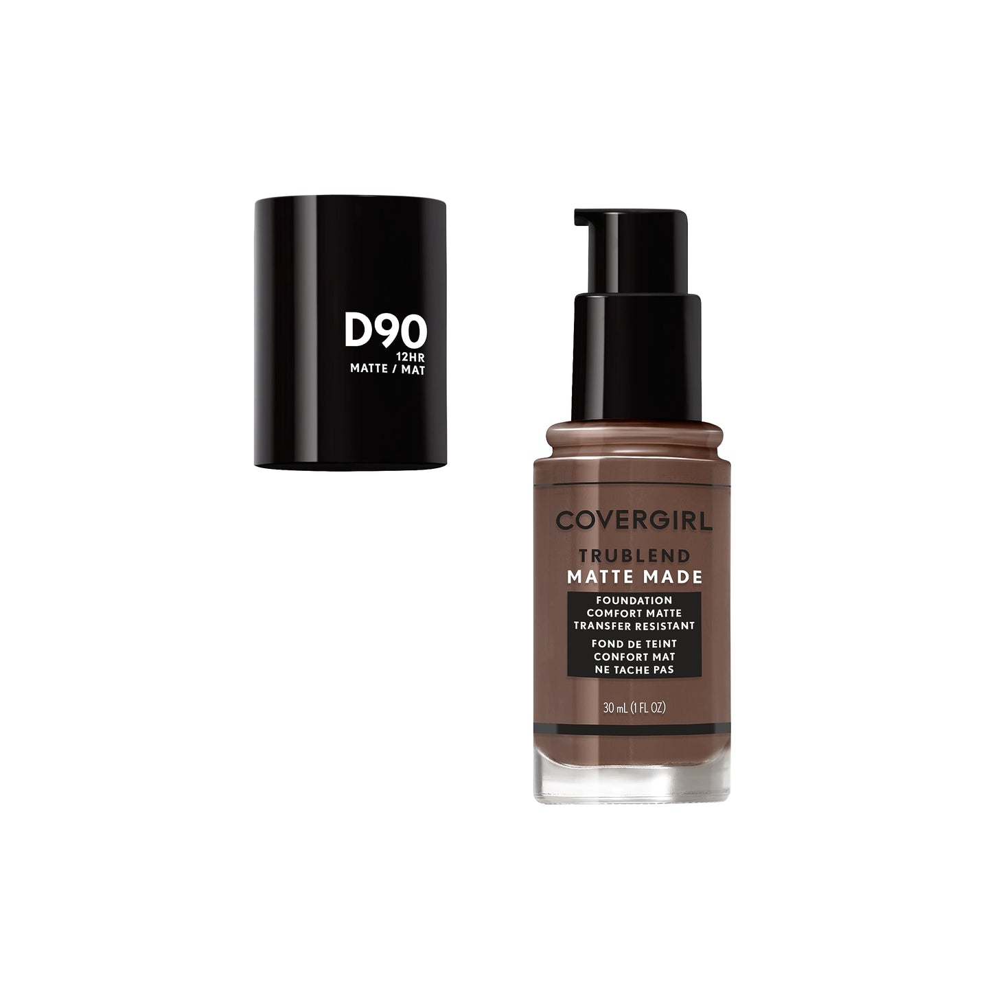 Covergirl Trublend Matte Made Liquid Foundation, D90 Espresso, 1.014 Fl Oz