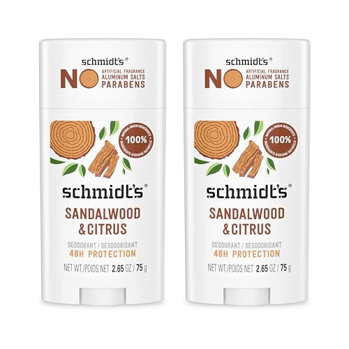 Natural Deodorant Sandalwood & Citrus - 24 Hour Odor Protection