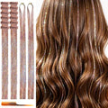 HandWig Galaxy Pink Hair Tinsel Kit with Comb & Refill - 80 Strands, 23 Inch & 47 Inch