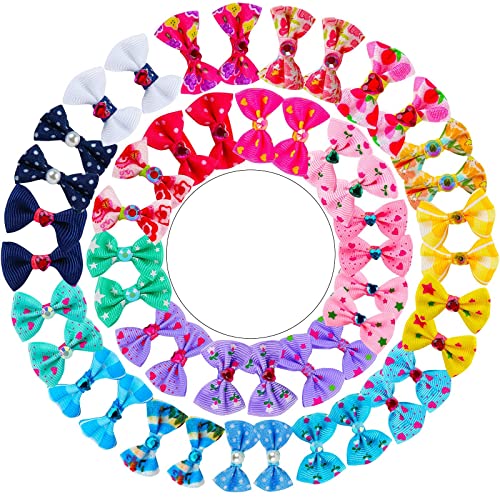 50 Pcs Colorful Hair Ties for Girls - Soft Elastic Ponytail Holders