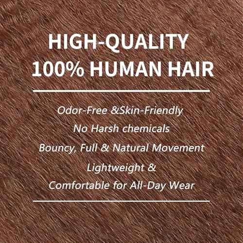Yaki Straight Clip in Hair Extensions Real Human Hair Ombre Brown 100% Unprocessed Brazilian Virgin Hair Clip Ins Kinky Straight Hair Clip ins for Women 8pcs with 18 Clips 120g Per Set (24 Inch)