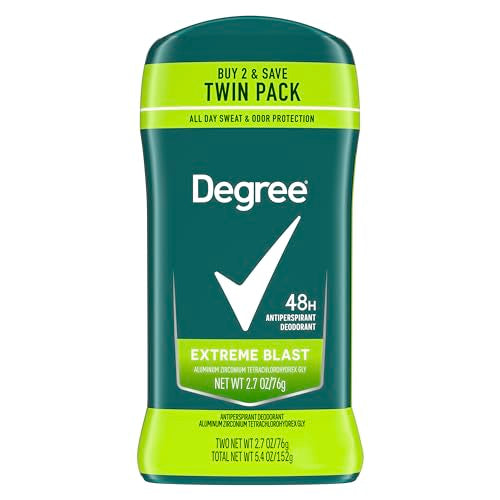 Degree Men Extreme Blast Antiperspirant Deodorant Twin Pack - 48-Hour Protection