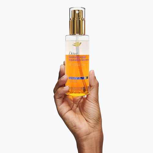 Dove Damage Therapy Intensive Repair with Amino Serum Bi-Phase Serum + Oil Hair Spray for Shine, Frizz Control, and Split Ends 3.9 oz