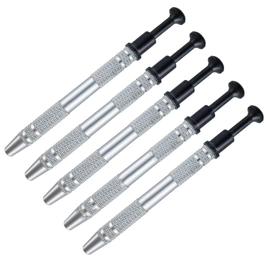 5 PCS Cotton Claw Manicure Saver Clean Nail Art Stamping Polish Tool Cotton Grabber for Nail Art Electronic Component Catch IC Chip Pickup Tool Silver