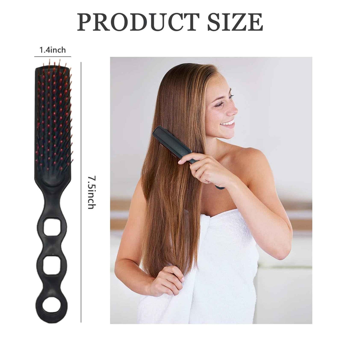 Hyuetrsa 100 Pack Bulk Hair Brushes for Homeless,Black Hairbrush Detangling Brush Vent Hairbrush Comb Hair Brush for Curly Hair Suitable for Homeless,Shelter,Hotel,Nursing Home,Charity Church