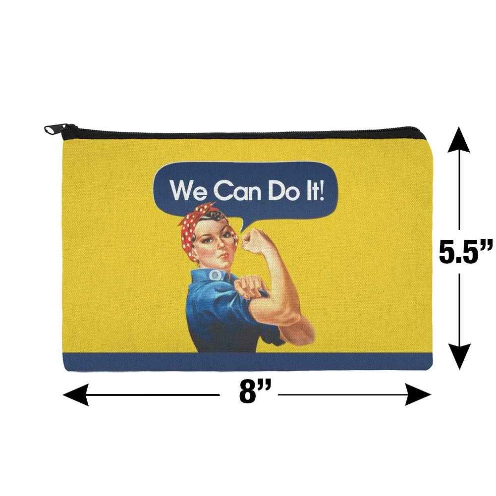 GRAPHICS & MORE Rosie The Riveter Poster World War II Makeup Cosmetic Bag Organizer Pouch