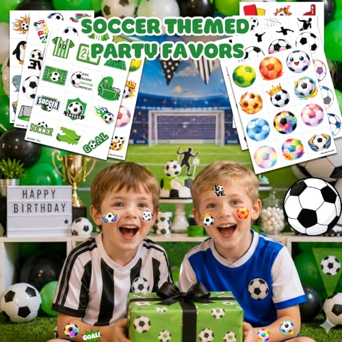 120 PCS Soccer Temporary Tattoos for Kids - Party Favors