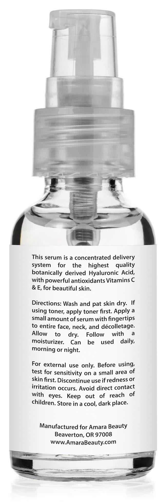 Hyaluronic Acid Serum for Skin with Vitamin C & E, 1 fl. oz.