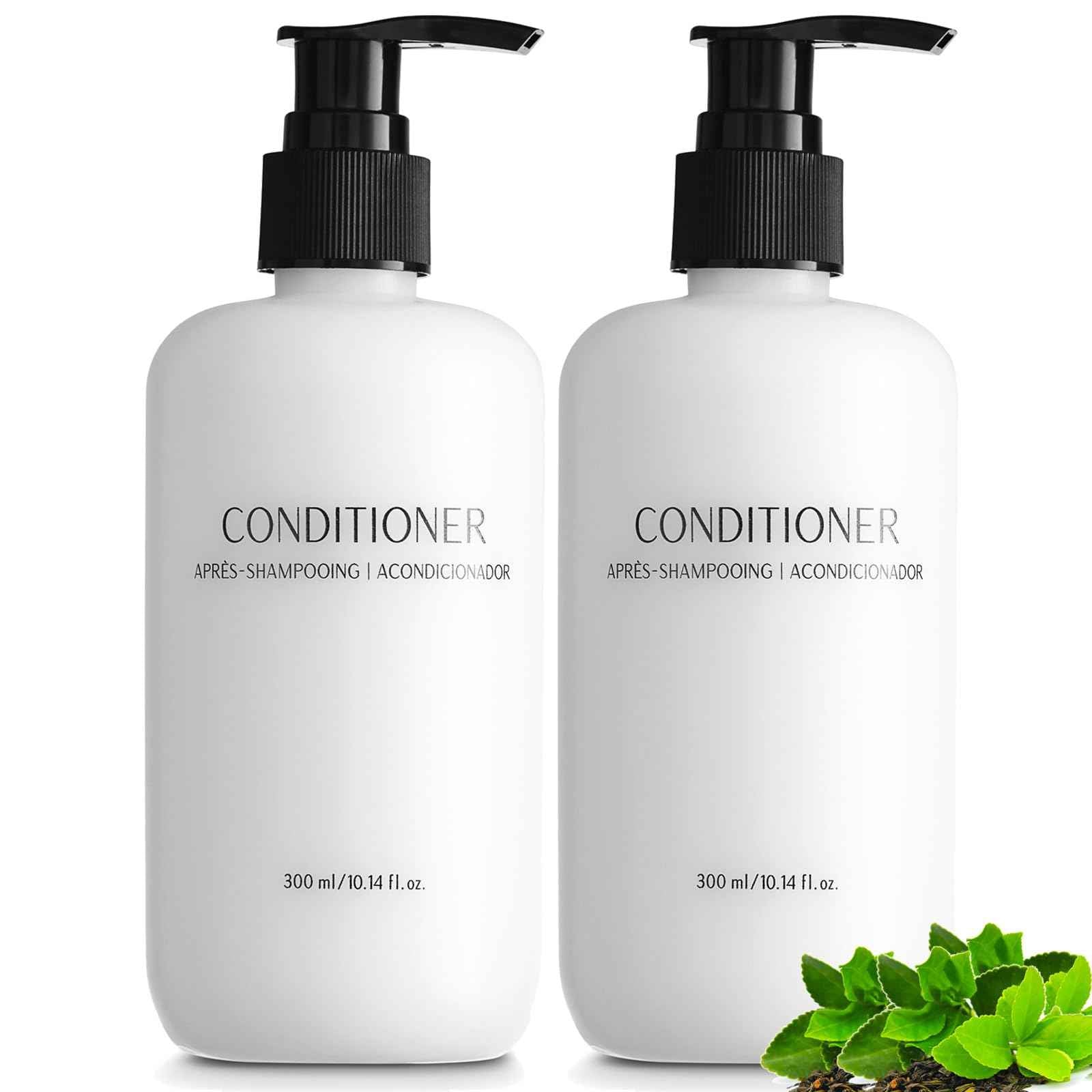 Shampoo Conditioner Body Wash and Lotion Kit 4 Pump Bottles Per Case Each 10.14 Fl oz/300 ML Aloe vera, Green Tea Extract Infused Hotel Toiletries